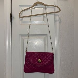 Steve Madden pink purse with chain